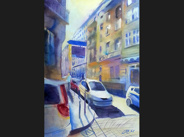 "Kontrajur on a capital street"